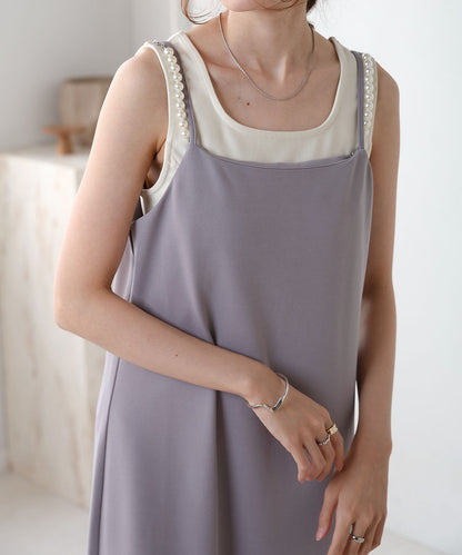 SHOULDER PEARL CAMI ONEPIECE