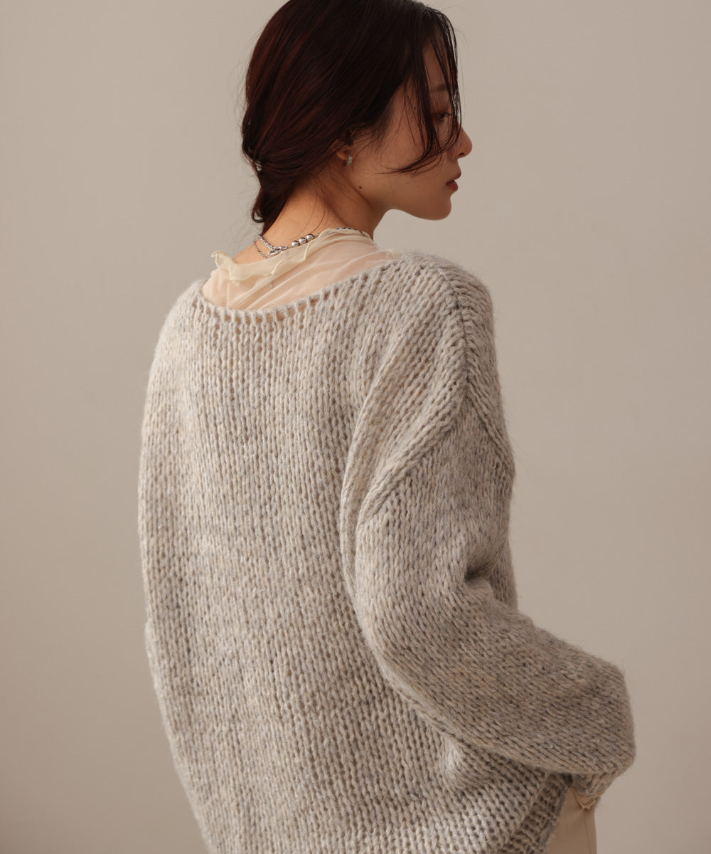 Melange Knit Top