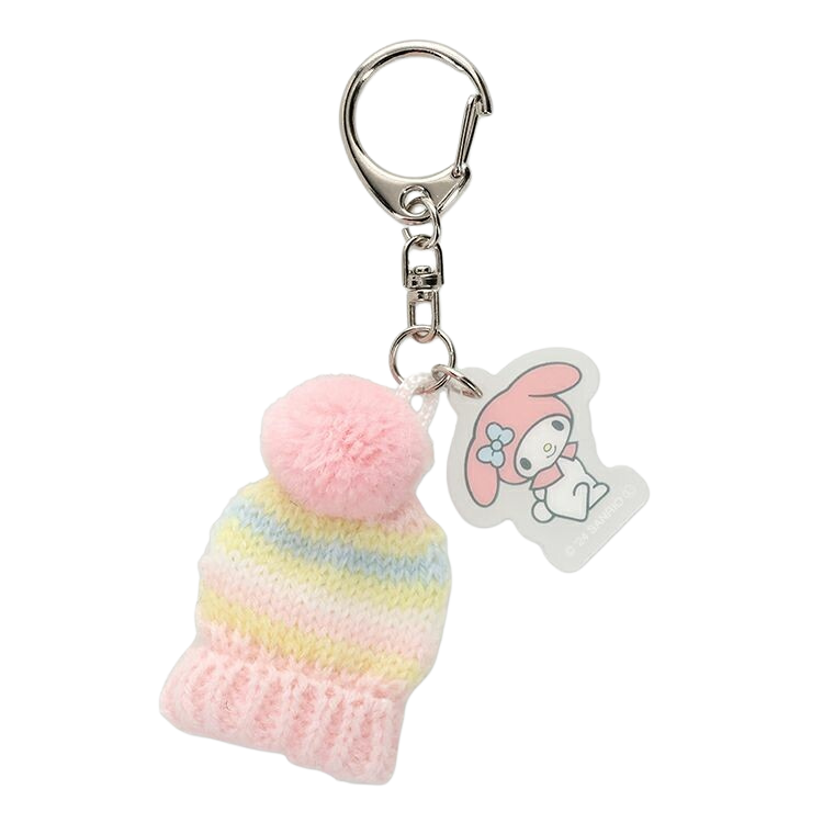 Sanrio Miniature Knit Hat and Mittens Keychain Set