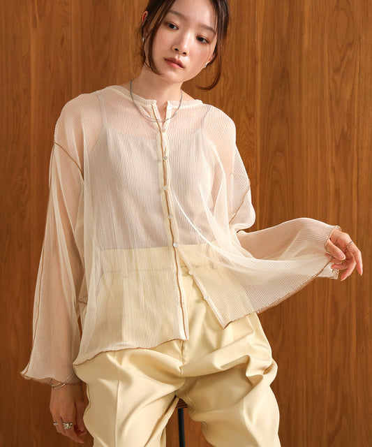 2-WAY MELLOW TULLE CARDIGAN TOPS