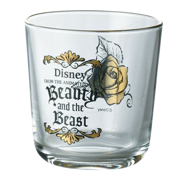 Disney Beauty and the Beast Tableware Collection Glass 4-Piece Set