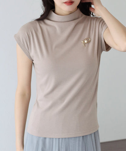 High Neck French Sleeve T-shirt