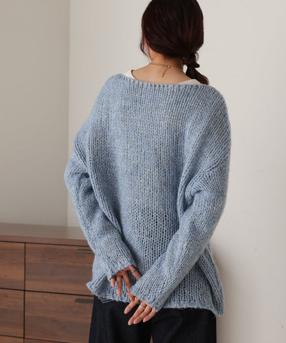 Melange Knit Top