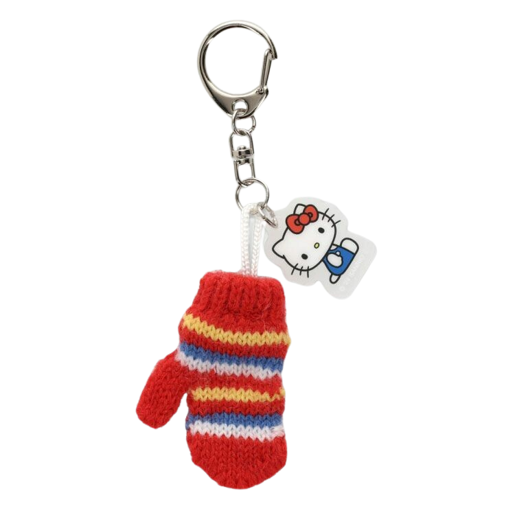 Sanrio Miniature Knit Hat and Mittens Keychain Set