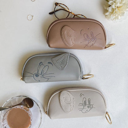  TOM&JERRY × Flapper Face glasses case 