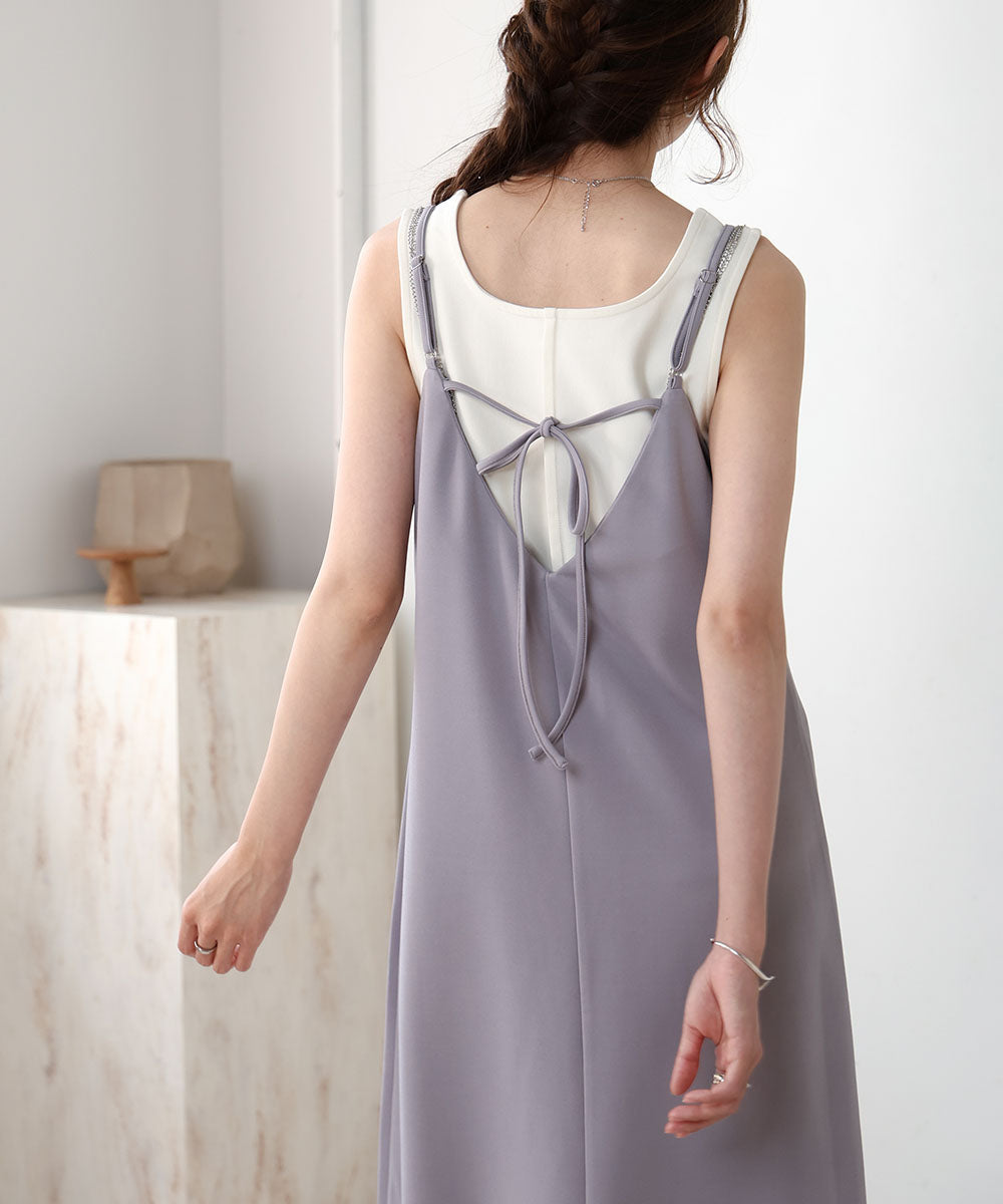 SHOULDER PEARL CAMI ONEPIECE