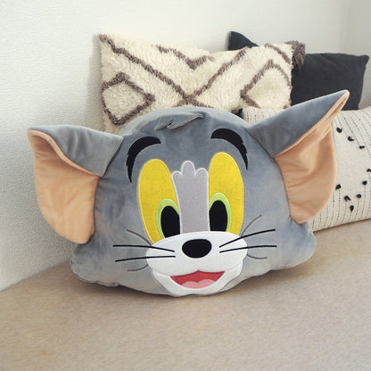 TOM&JERRY Face Pillow (Nibbles/Tom/Jerry)