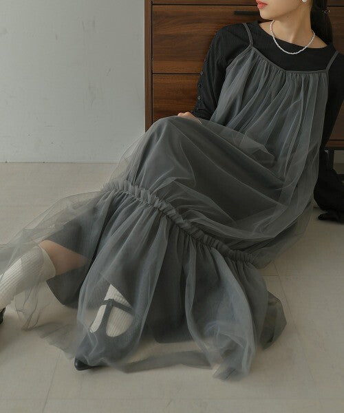 Tulle Camisole Dress