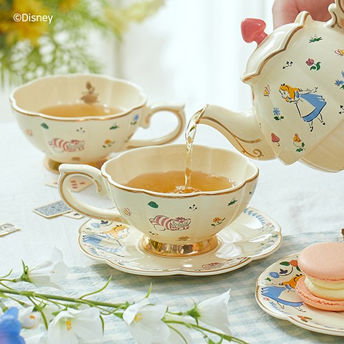 Alice in Wonderland Stackable Tea Set of Three