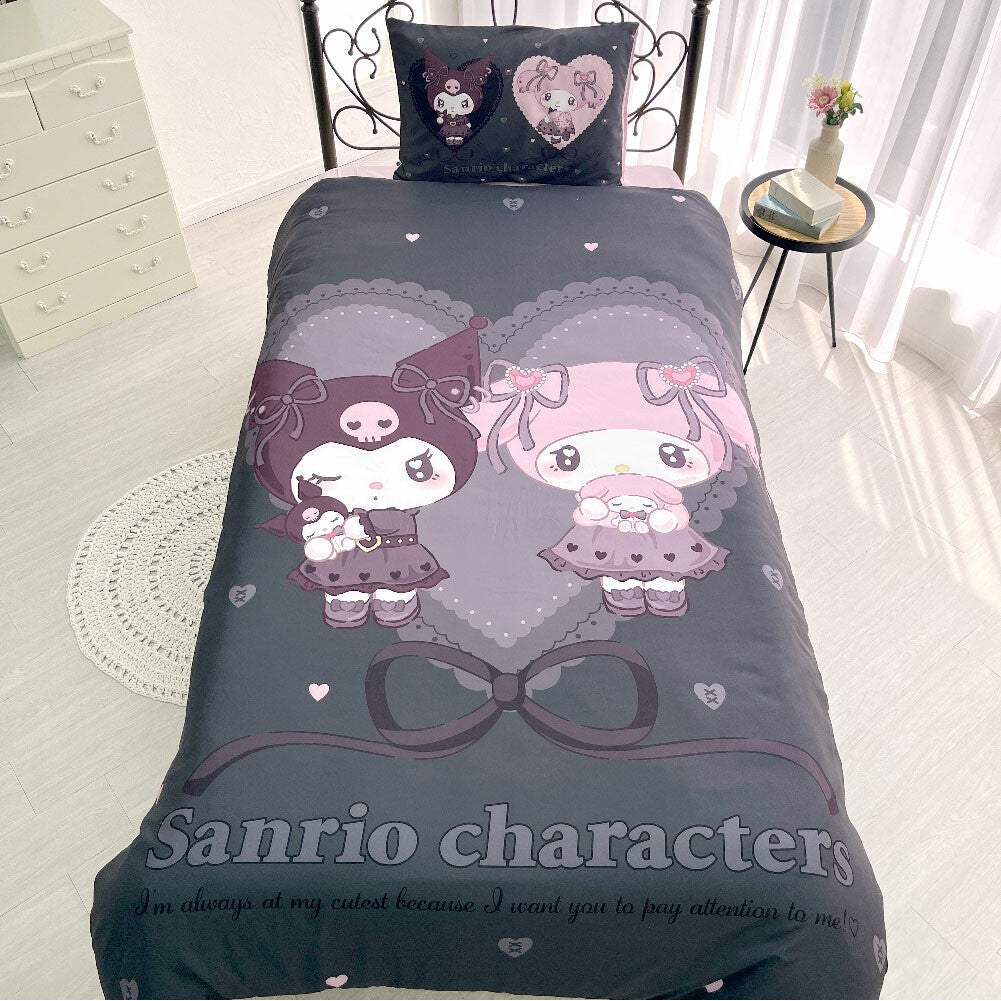  Sanrio Midnight Melokuro Single Duvet Cover Three-Pack 