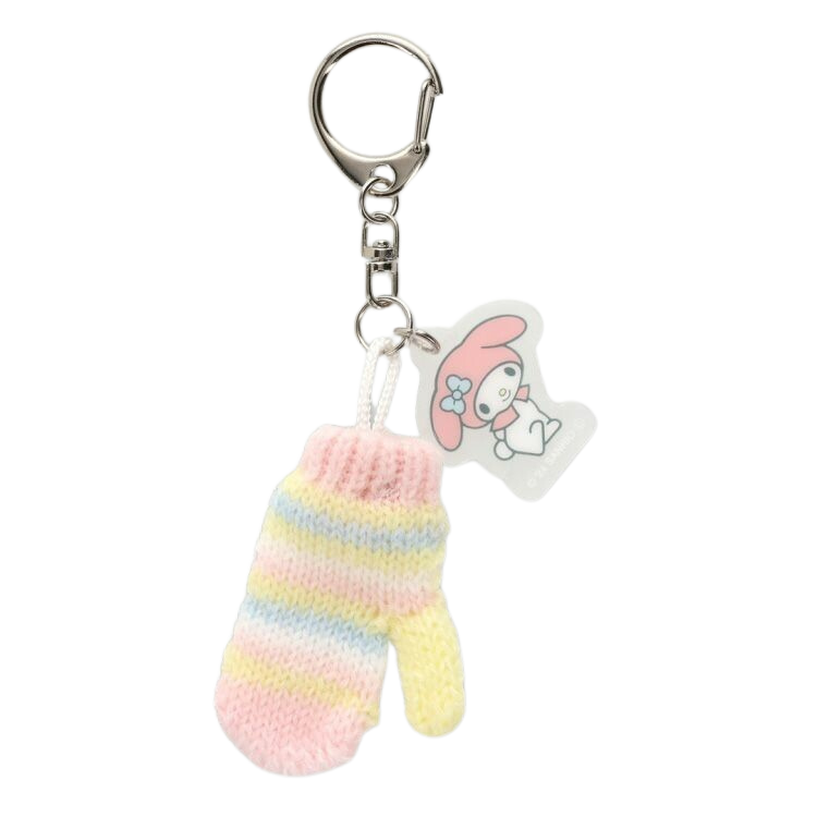 Sanrio Miniature Knit Hat and Mittens Keychain Set