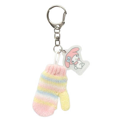 Sanrio Miniature Knit Hat and Mittens Keychain Set