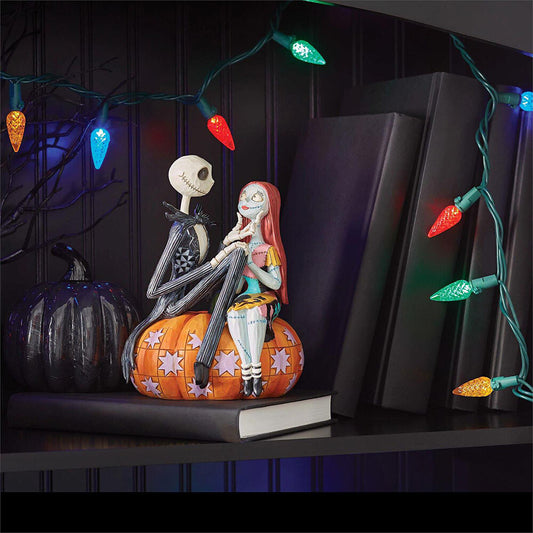 Disney Traditions Jack & Sally on Pumpkin