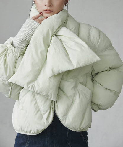 Quilted Jacket with Muffler