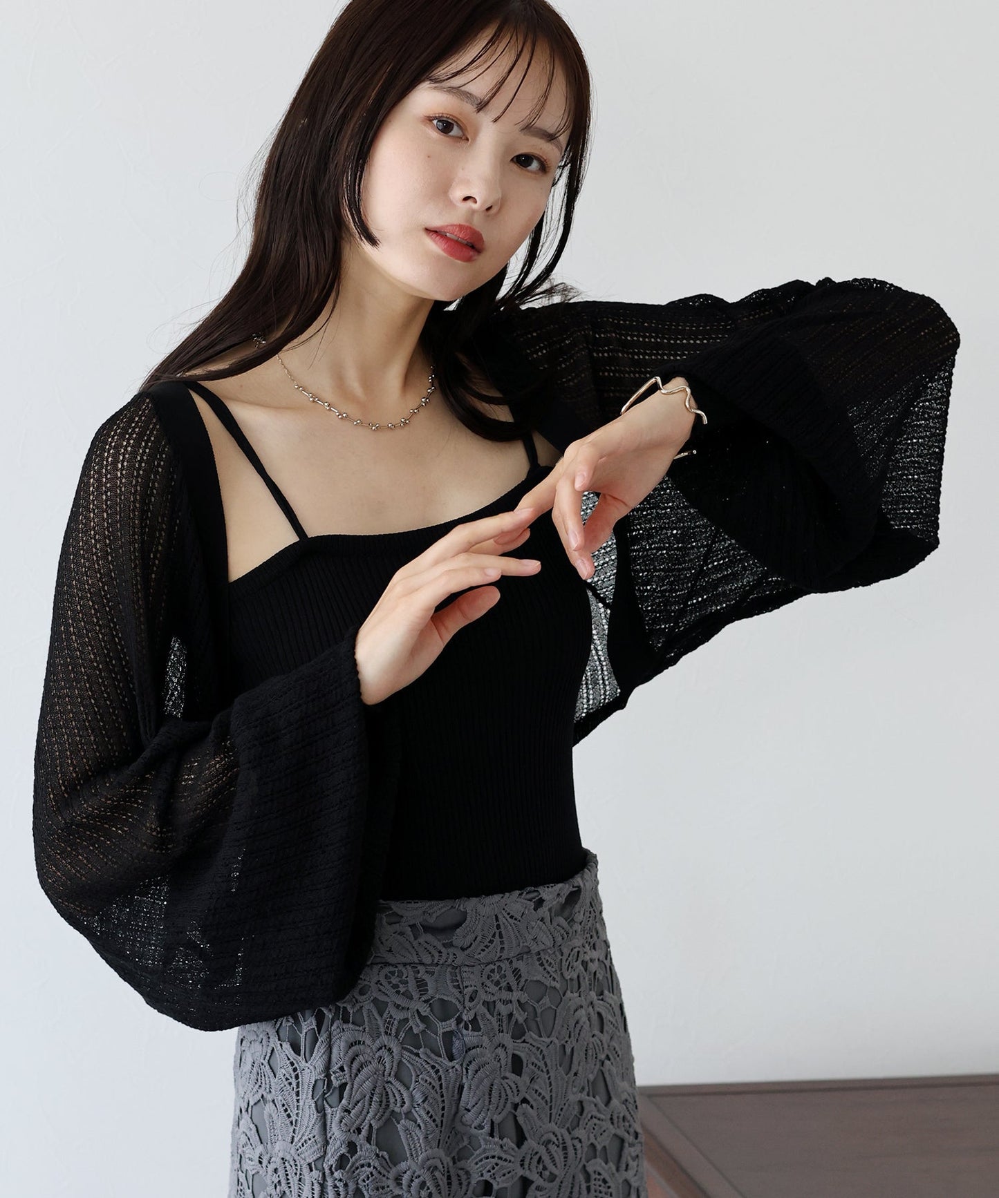 Mesh Cardigan