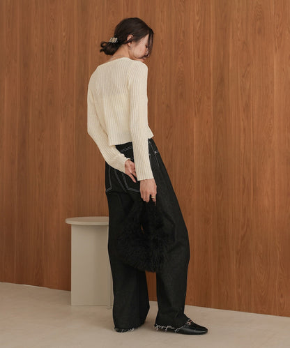 Layered Design Knit Top