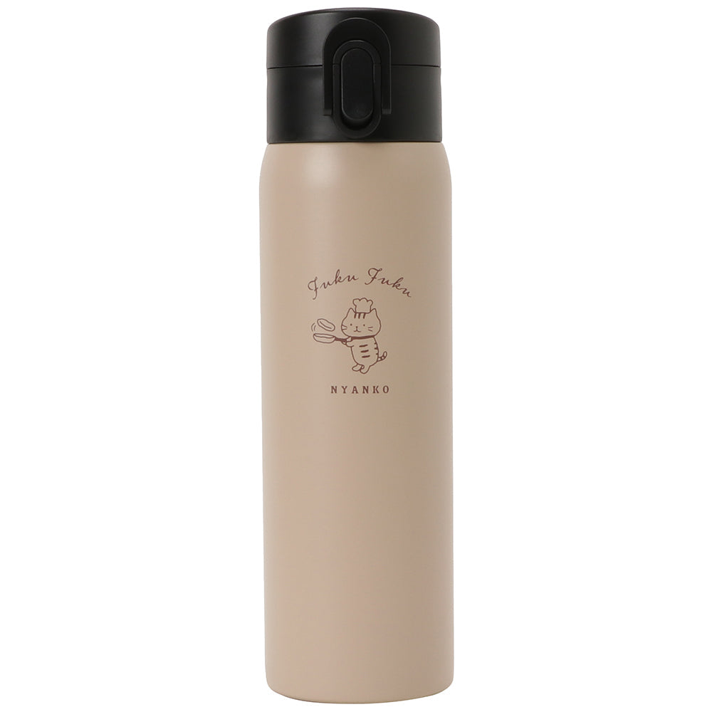  Fuku Fuku Nyanko One Touch Stainless Steel Bottle 