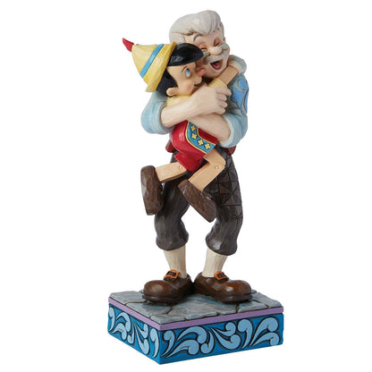 Disney Traditions Geppetto & Pinocchio Hug