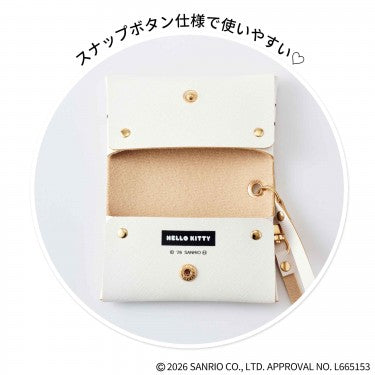 [預購]Hello Kitty水藍色蝴蝶結多功能皮套