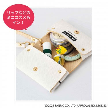 [預購]Hello Kitty水藍色蝴蝶結多功能皮套