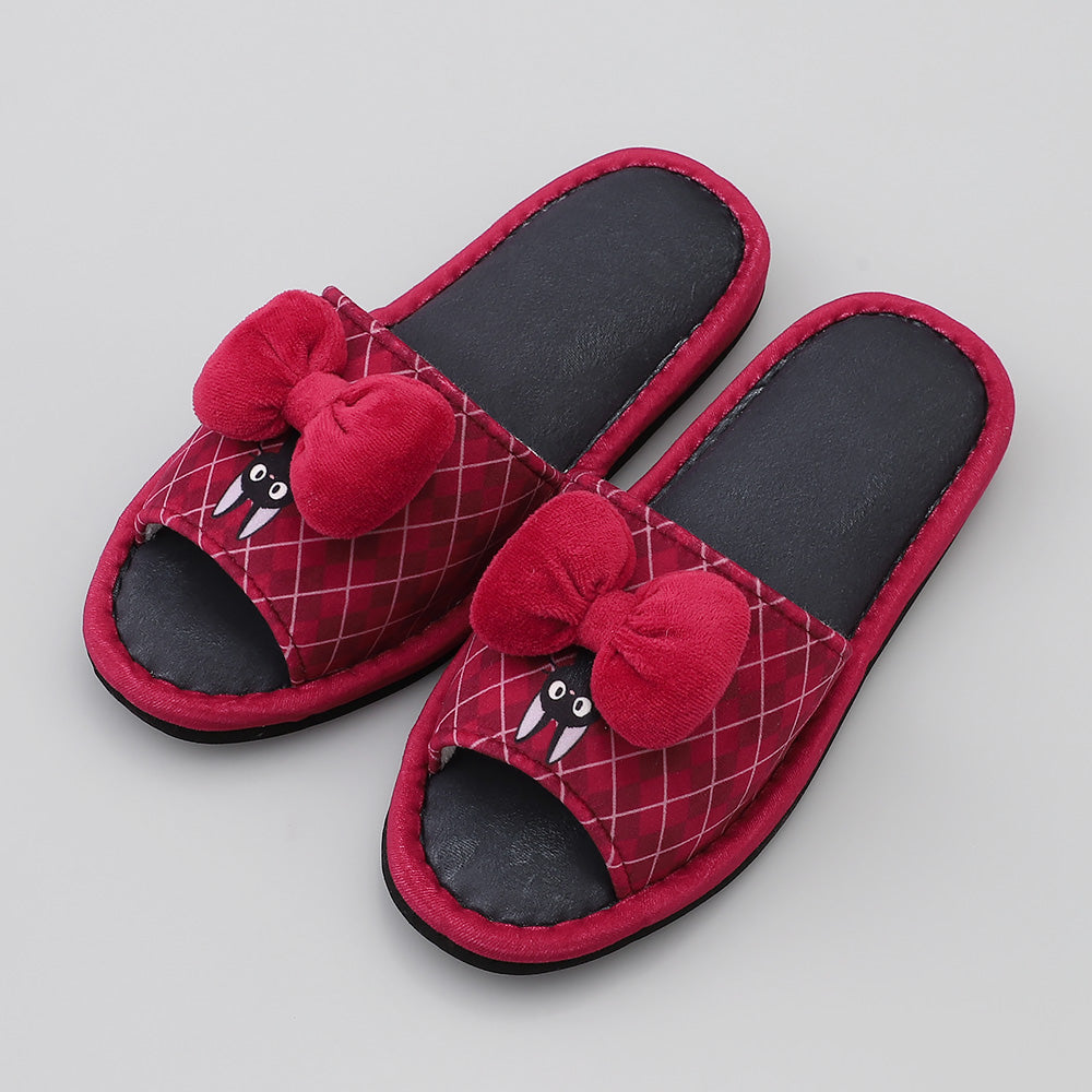 Kiki's Delivery Service Ribbon Slippers (Red/Blue)