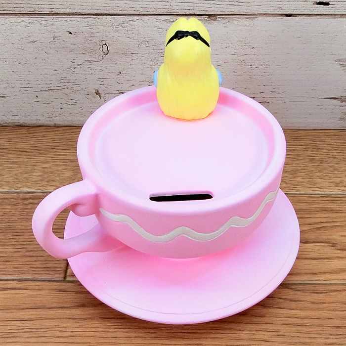 Alice coffee cup piggy bank