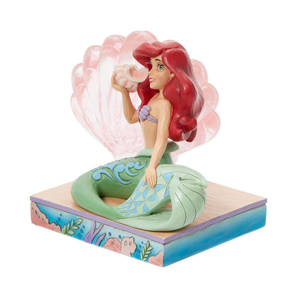 Disney Traditions Ariel透明貝殼擺設