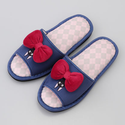 Kiki's Delivery Service Ribbon Slippers (Red/Blue)