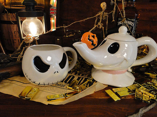 Jack Halloween theme cup with teapot ceramic set [In stock]