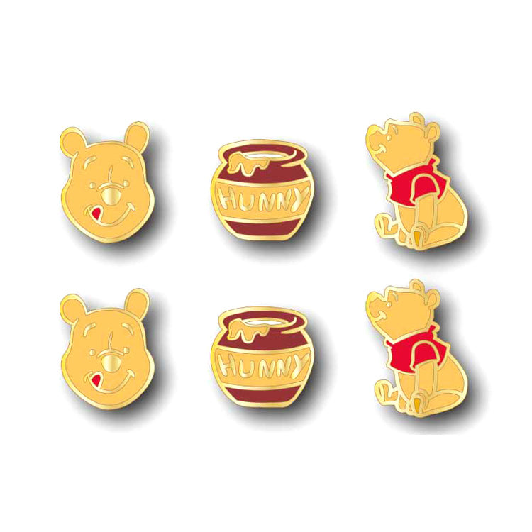 Winnie The Pooh Earrings 6 Piece Set In Stock