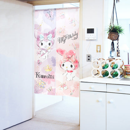 Sanrio Melody & Kuromi Door Curtain Made in Japan