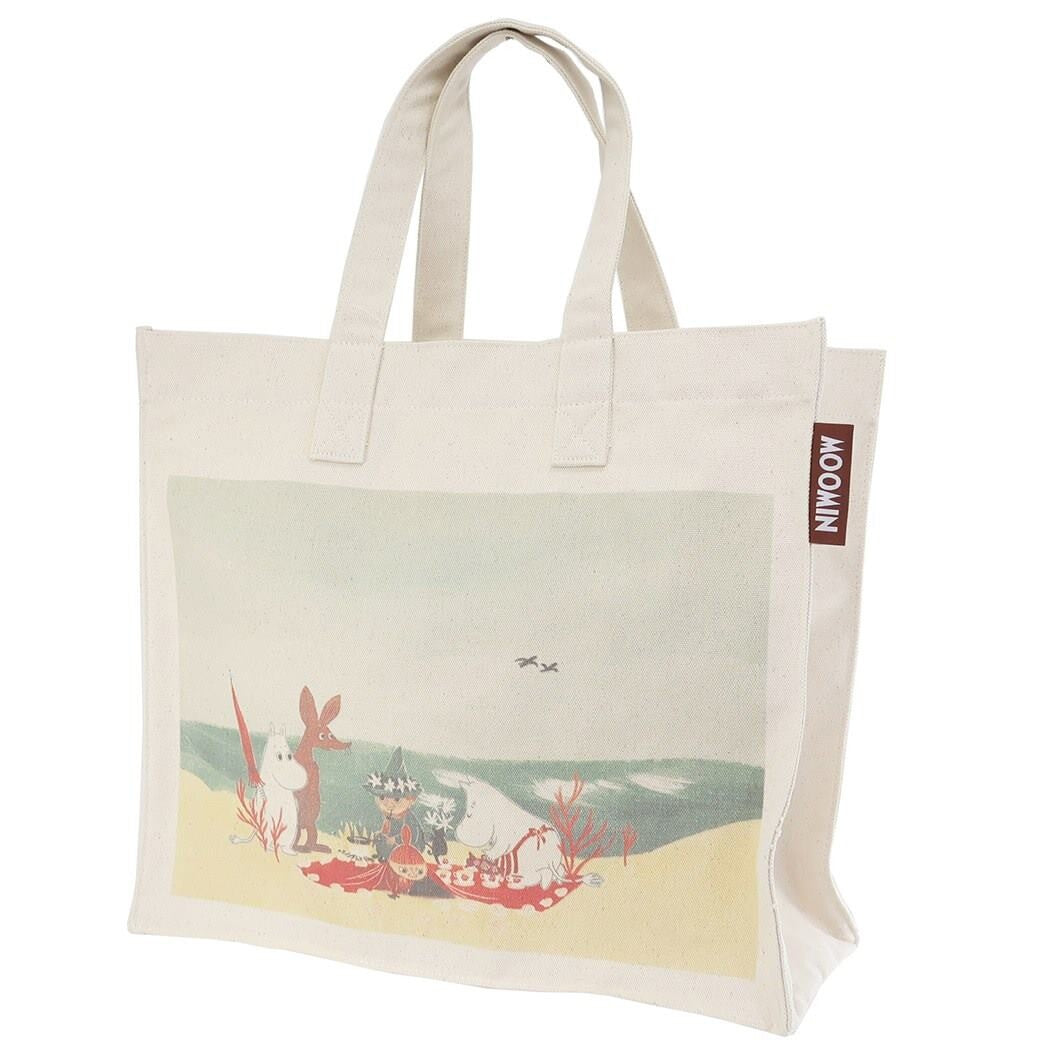 Moomin spring promenade/seaside picnic tote bag