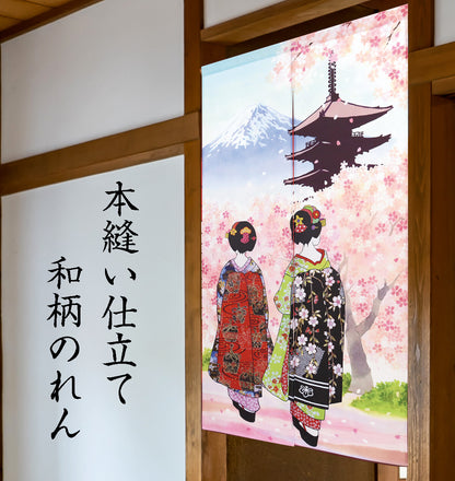 日本圖案 ‘Tromat’ 85x150cm門簾