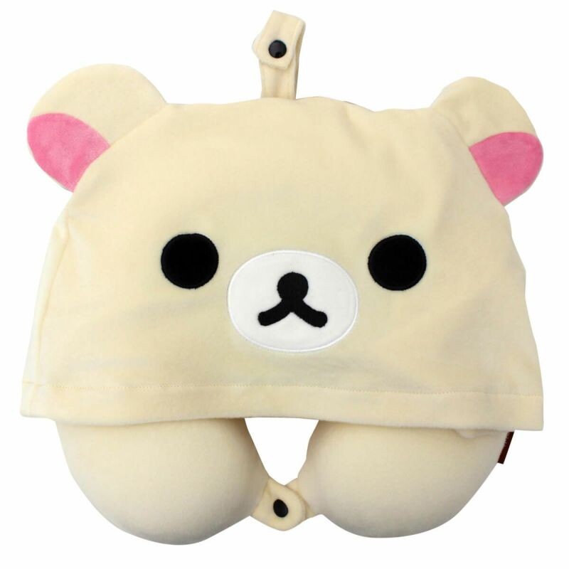 Rilakkuma Memory Foam Neck Pillow Hoods