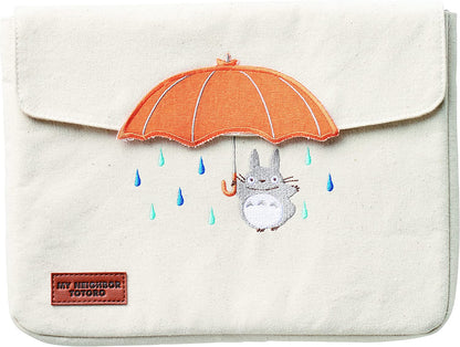 Totoro Umbrella Embroidered iPad Bag