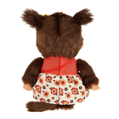 Monchhichi 花卉圖案monmate系列毛公仔