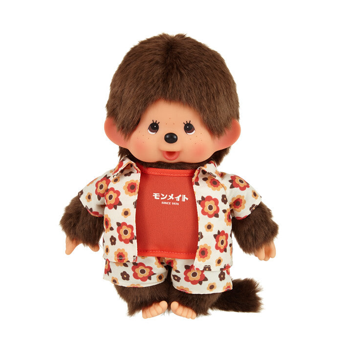 Monchhichi 花卉圖案monmate系列毛公仔