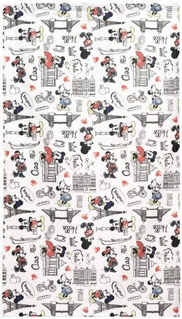 Mickey & minnie door curtain/ cafe curtain [Made in japan]