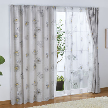 Snoopy Flower 2級遮光隔熱窗簾+窗紗 4件套裝