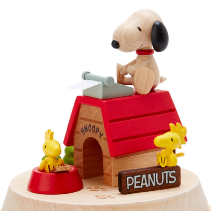 Snoopy Dog House Wooden Music Box