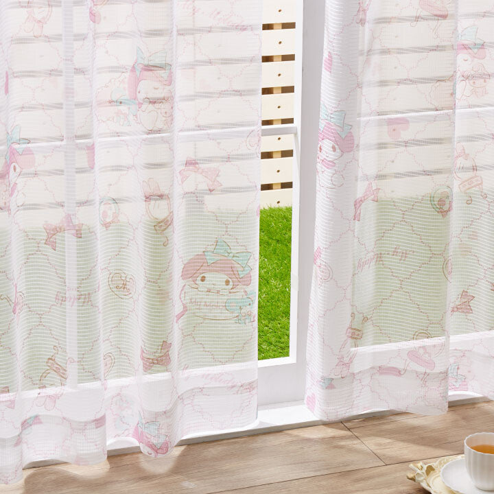 My Melody Level 2 Blackout Insulated Curtains + Window Screens 4 Piece Set