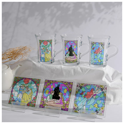 Disney Princess Stained Glass Coasters