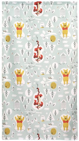 Winnie the pooh door curtain/cafe curtain [Made in Japan]