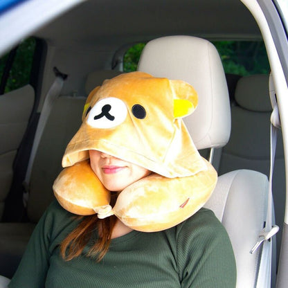 Rilakkuma Memory Foam Neck Pillow Hoods