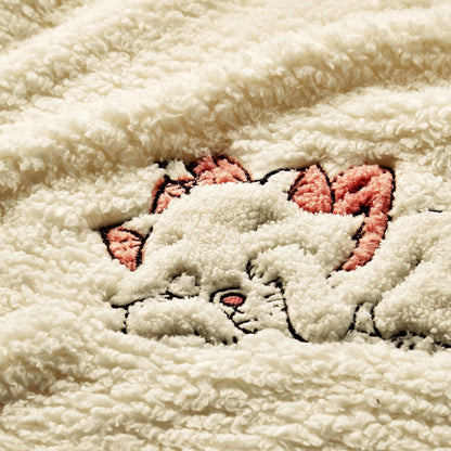 DISNEY Fluffy towel quilt with three embroidery patterns, width 140×length 190cm