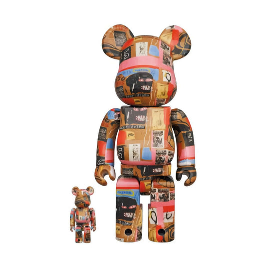 BE@RBRICK Andy Warhol × JEAN-MICHEL BASQUIAT #2 100% &amp; 400% [In stock]