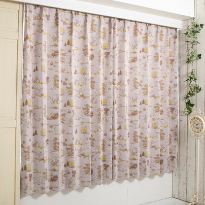  Winnie the Pooh Level 2 Blackout Insulation Lace Window Sheer Curtains Set of 4 