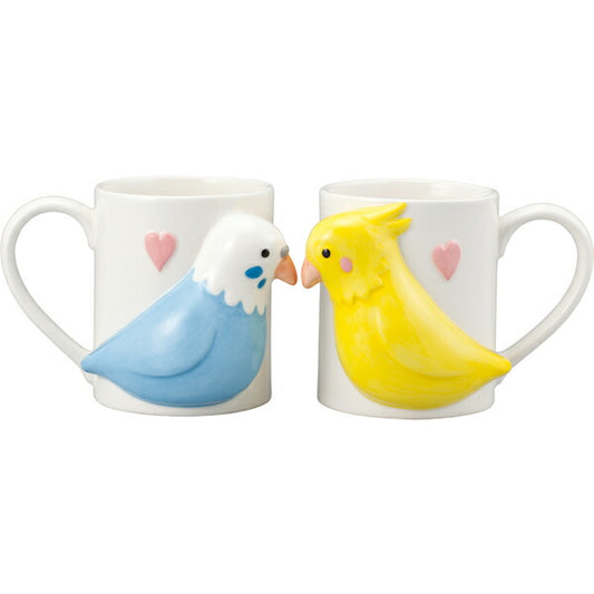 [Cute Animal Mug] Parakeet Pair Cup