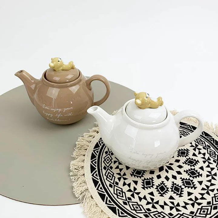 鬆弛熊兩款陶瓷茶壺