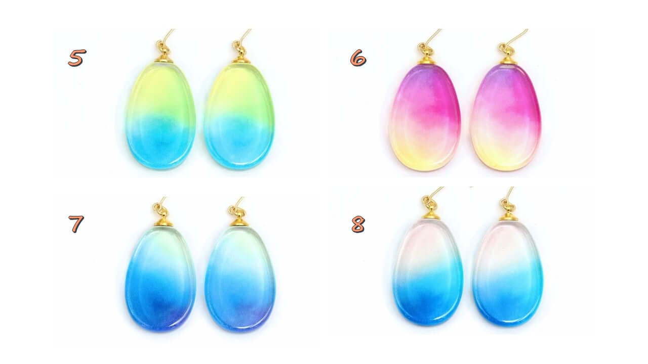 AURORA Glass Earrings (Turnable Ear Clips)